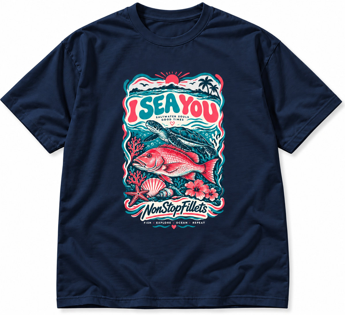 I SEA YOU women’s t-shirts- front logo only