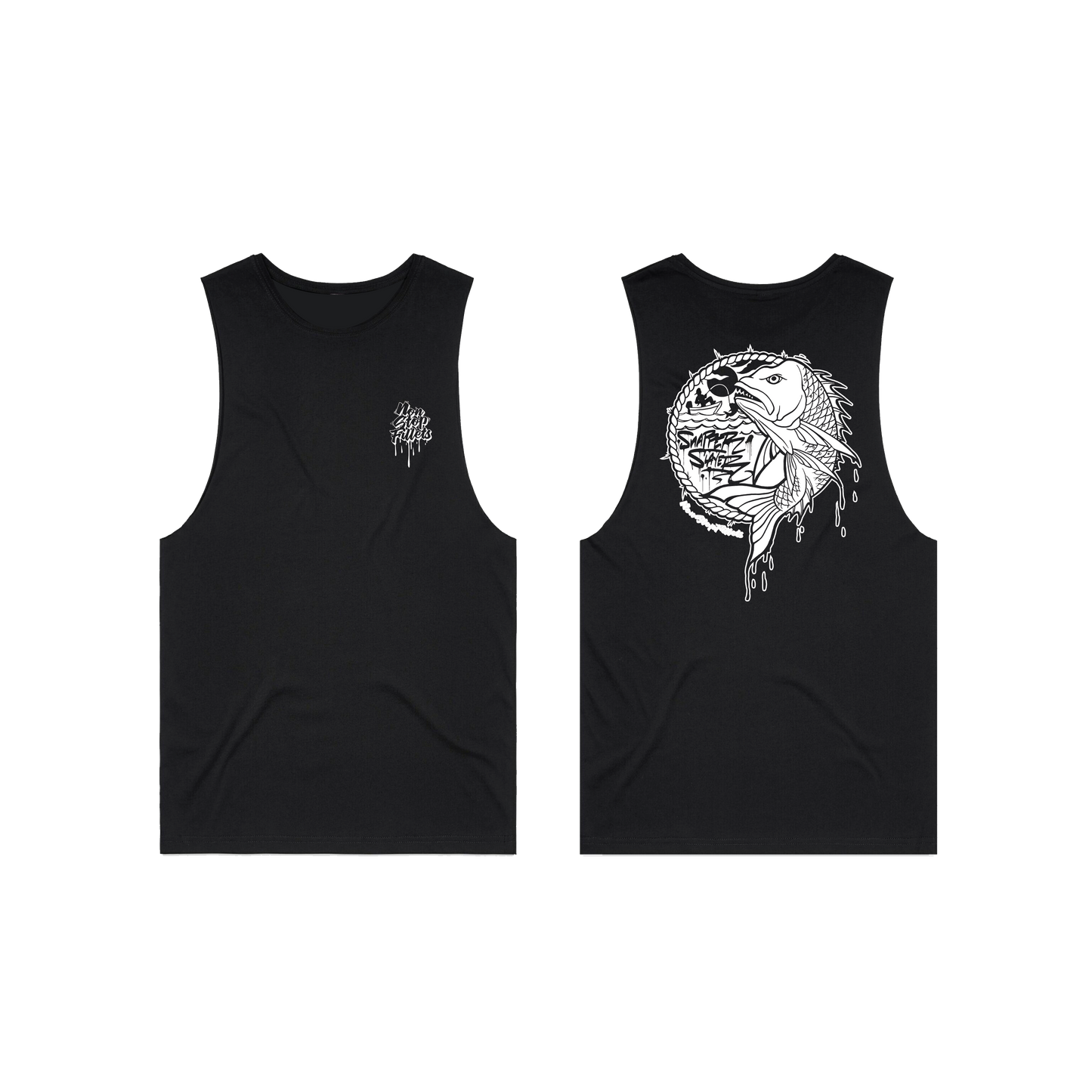 SNAPPER SLAYER - muscle singlet - black