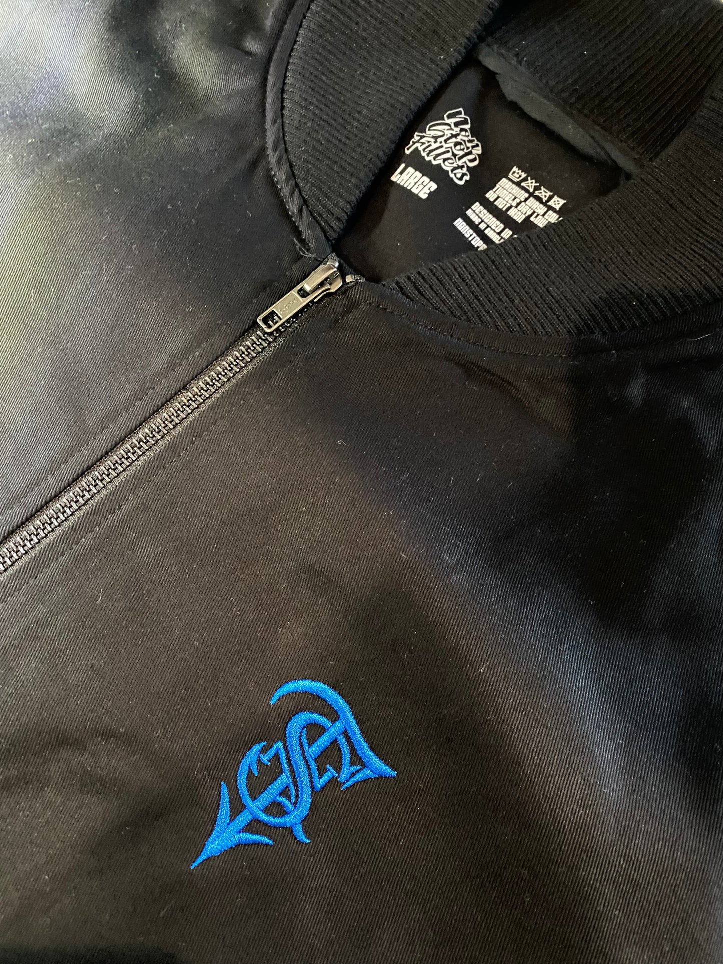 NSF BOMBER JACKET- embroidered black