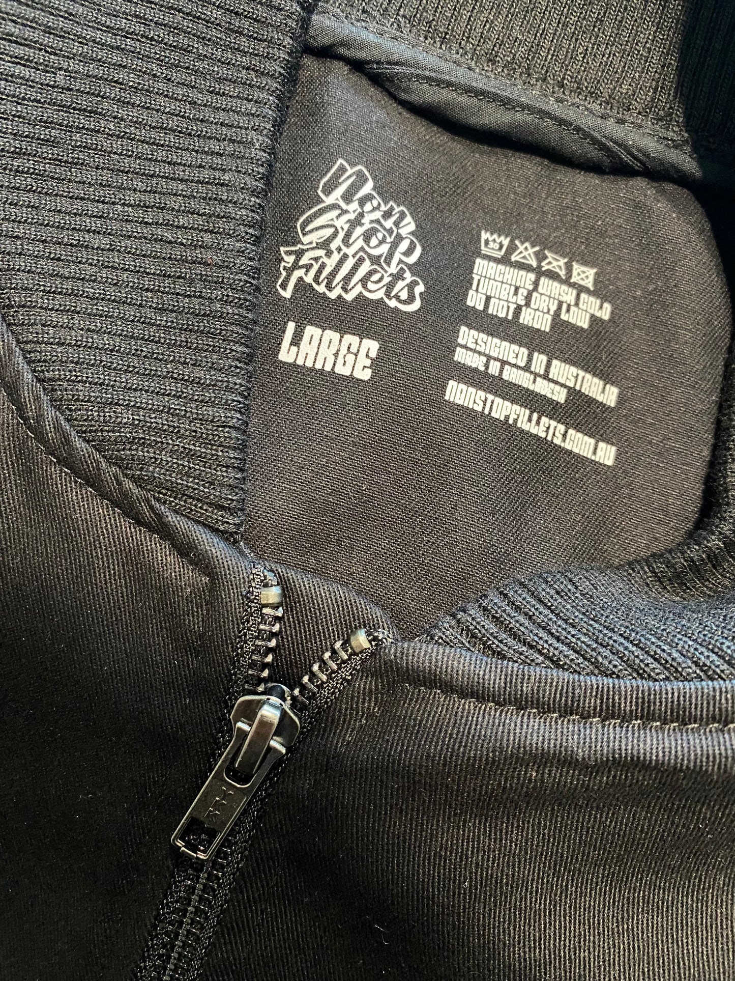 NSF BOMBER JACKET- embroidered black