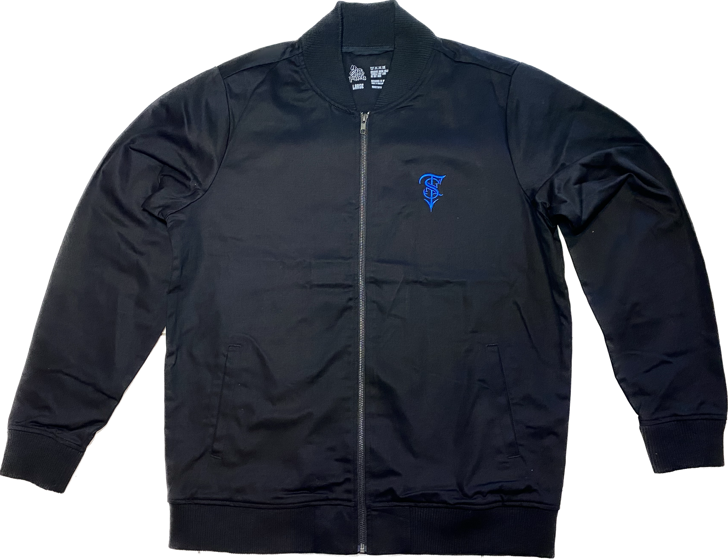 NSF BOMBER JACKET- embroidered black