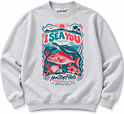 I SEA YOU women’s crew jumpers