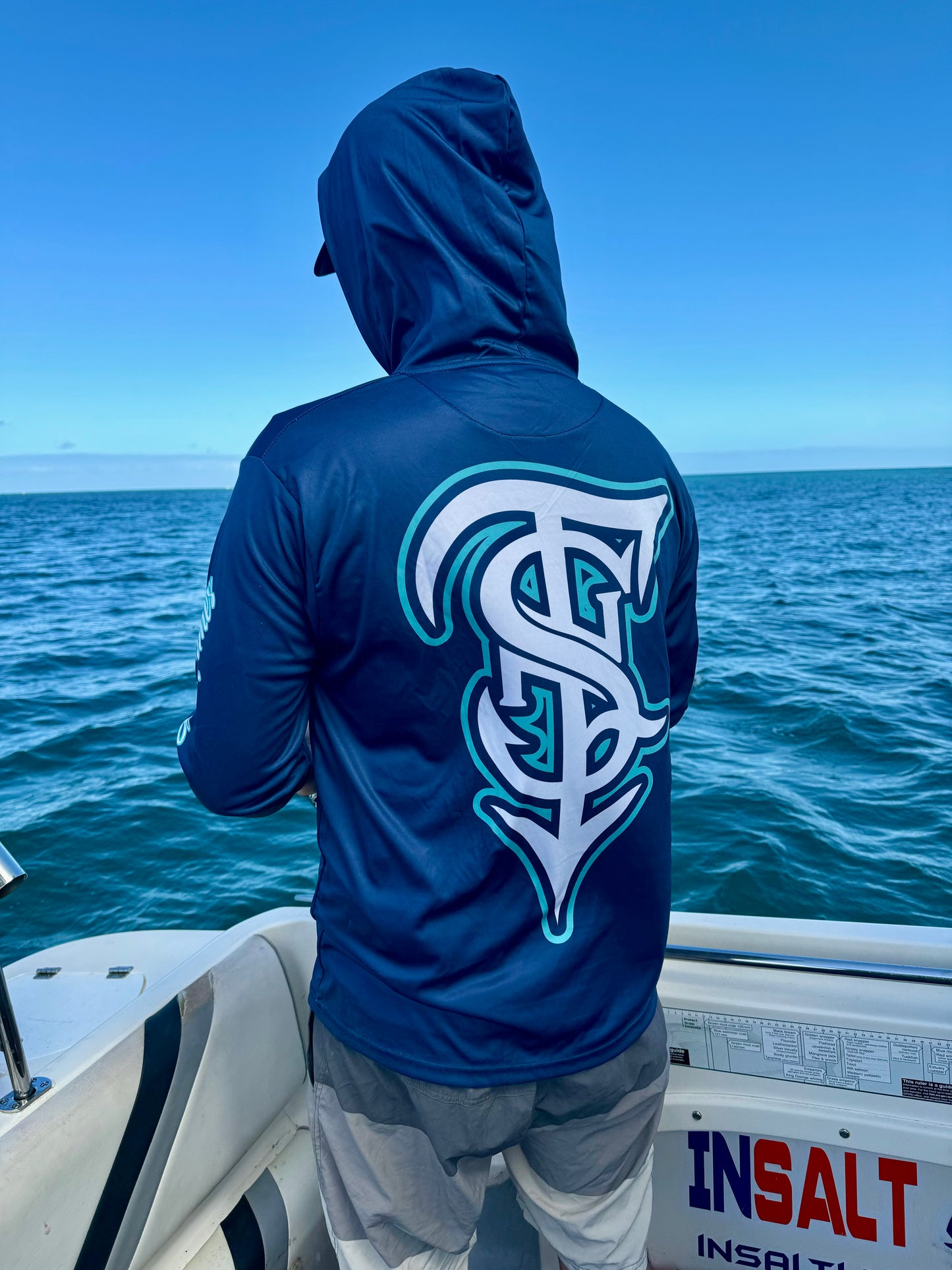 FISHING JERSEY - deep ocean blue