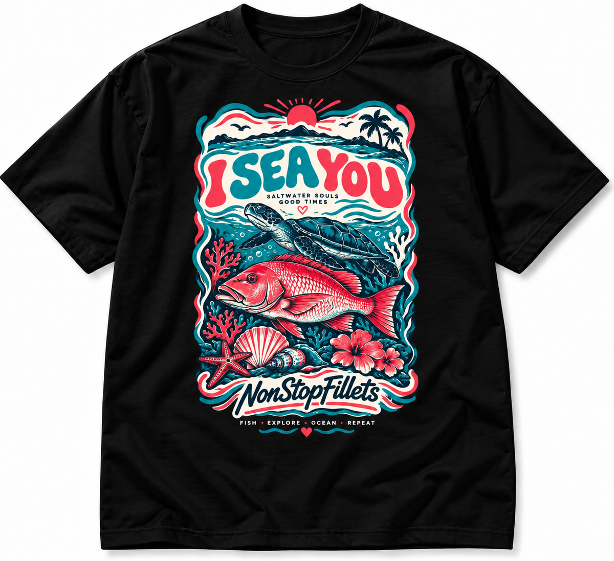 I SEA YOU women’s t-shirts- front logo only