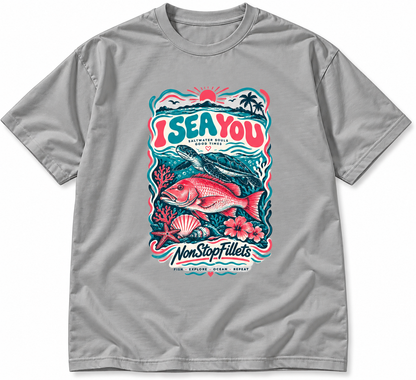 I SEA YOU women’s t-shirts- front logo only