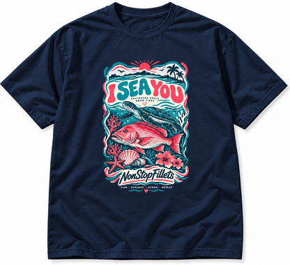 I SEA YOU women’s t-shirts- front logo only