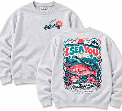 I SEA YOU women’s crew jumpers