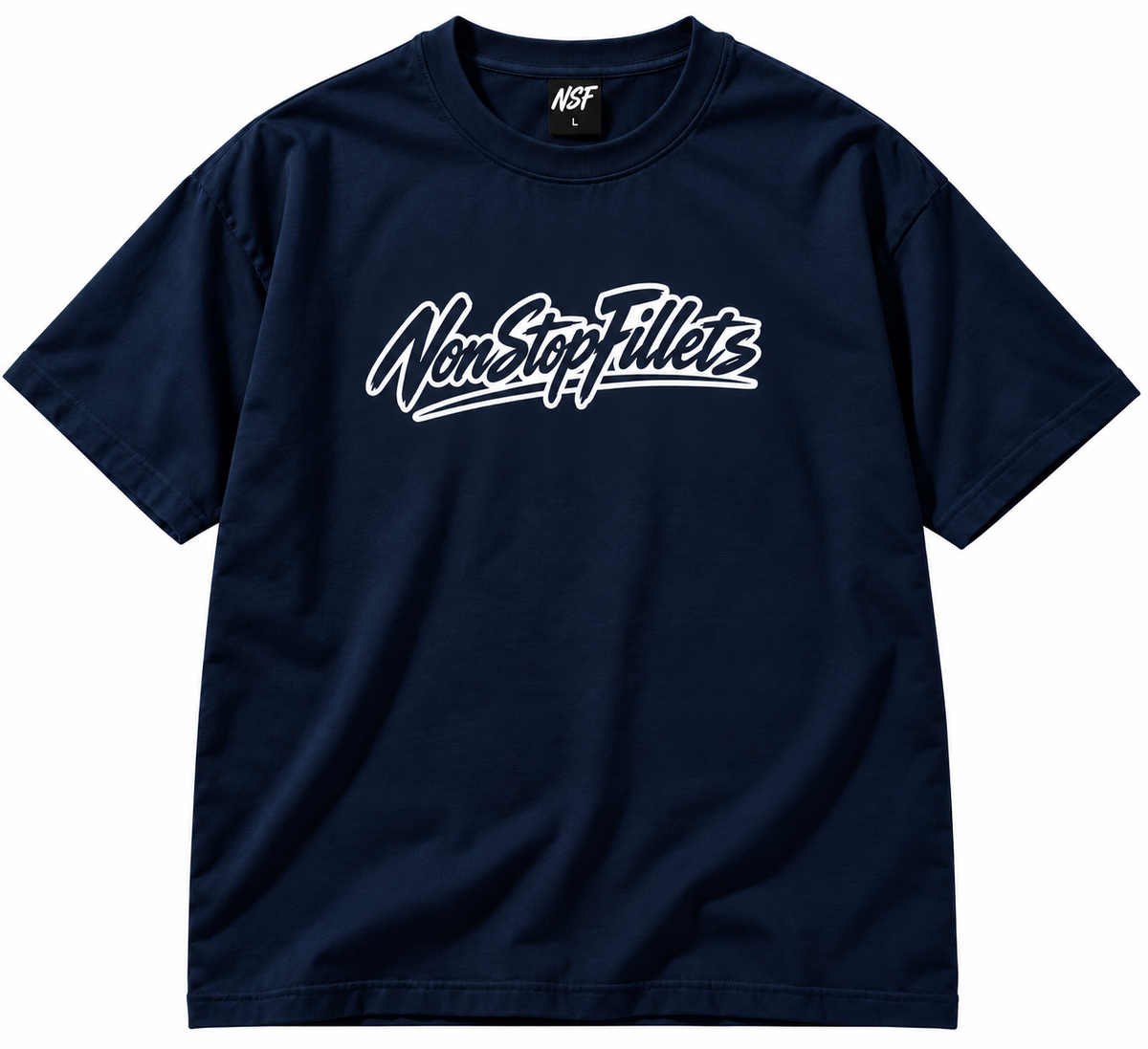 NONSTOPFIL­LETS BRUSH SCRIPT- T-shirt