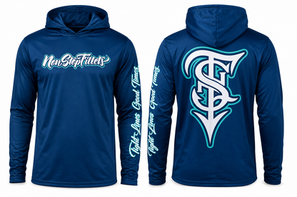 FISHING JERSEY - deep ocean blue