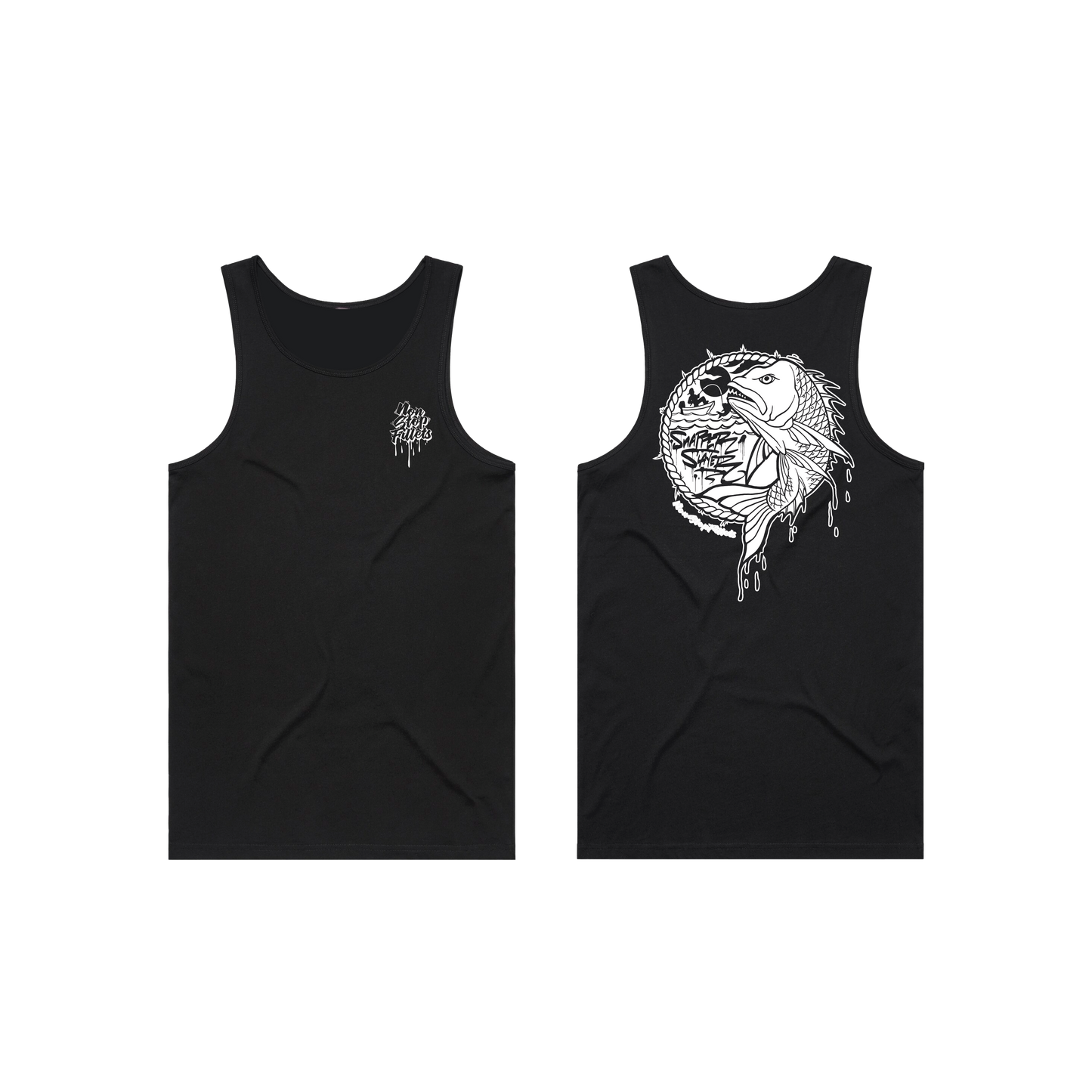 SNAPPER Slayer - standard lowdown singlet - black