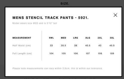 NONSTOPFILLETS - trackies black