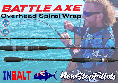 BATTLE AXE - overhead spiral wrap jigging rod