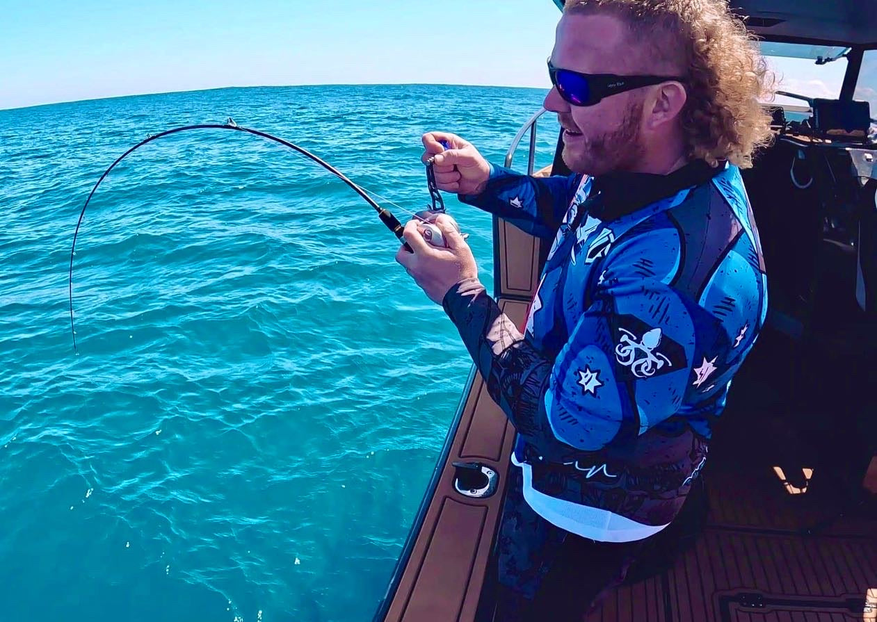 BATTLE AXE - overhead spiral wrap jigging rod